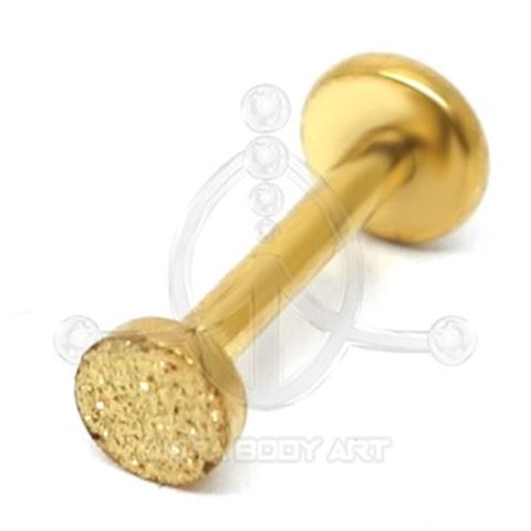 MULTIJOYA Labret - Gold steel (PVD)