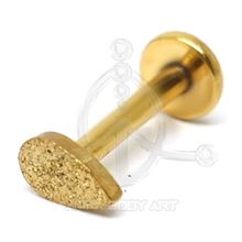 Labret Lágrima joyas (Rosca interna) - Oro (PVD)