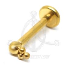 Labret con 3 Bolas (Rosca interna)