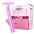Pink disposable razors