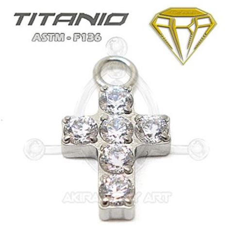 Hoop Charm - Cross
