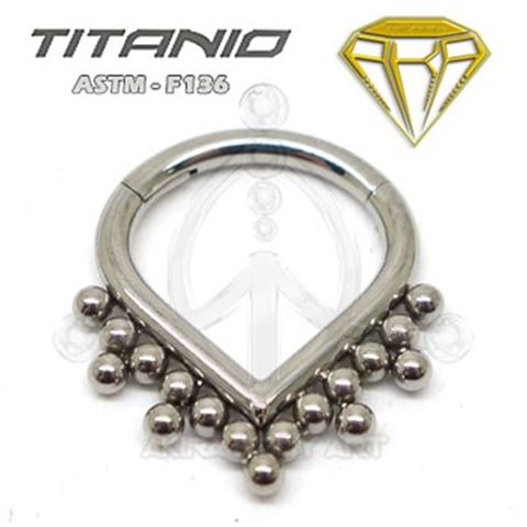 Teardrop Hoop - Ethnic Balls