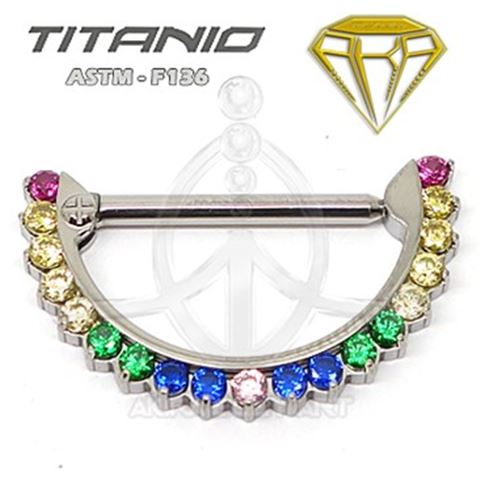 Pezonera Titanio Joyas Multicolor