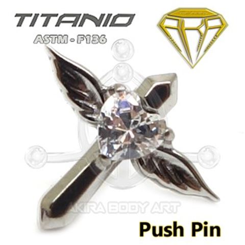 Winged Cross Replacement - PUSH PIN