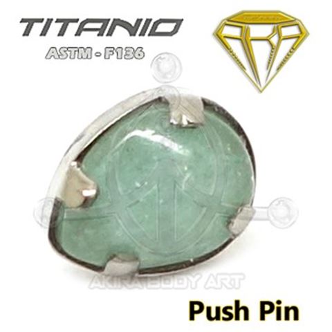 Push Pin Replacement - Opal Teardrop