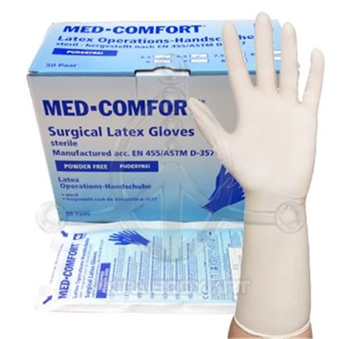 Latex sterile gloves