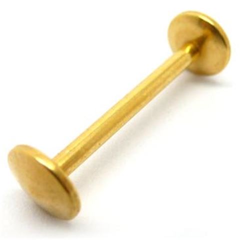Internally threaded BBL for tongue