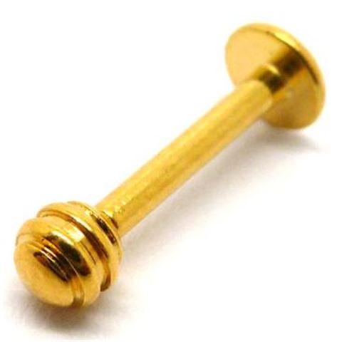 Labret con bola con muescas