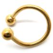 Espiral de titanio anodizado en oro