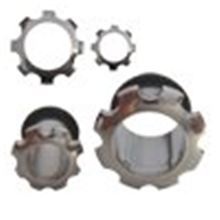 Gear Flesh Tunnel with O-ring. Available in Black Steel and Surgical Steel options