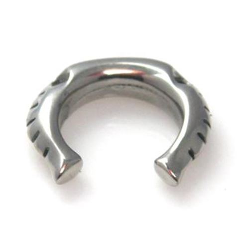 Ear Hook with Omega-shape, perforated