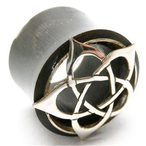 Horn Flesh Tunnel with ovals-of-silver figure