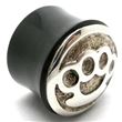 Flesh Plug with silver American Fist figure