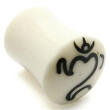 Horn Flesh Plug with the Ohm-symbol picture