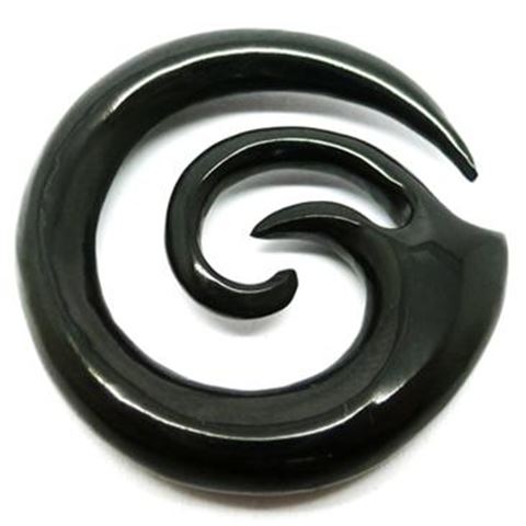 Tribal Ear Spiral made from horn