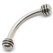 Micro-curved barbell with carved balls