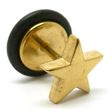 Falso dilatador acero dorado estrella