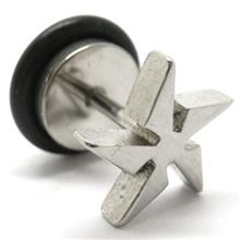 Fake Plug in surgical steel with figure of Windmill-Toy Star.