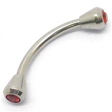 Micro-curved Barbell with jewelled cones