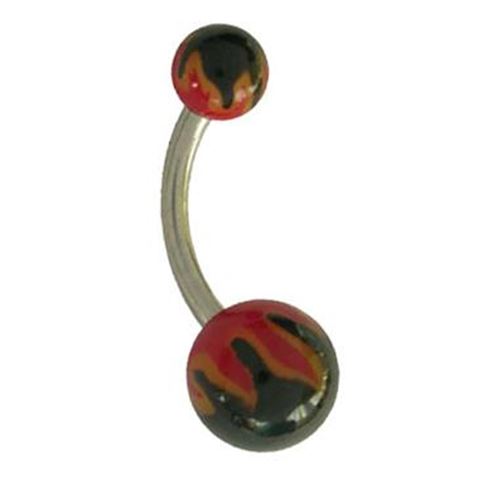 Belly Bar - polyester balls with fames