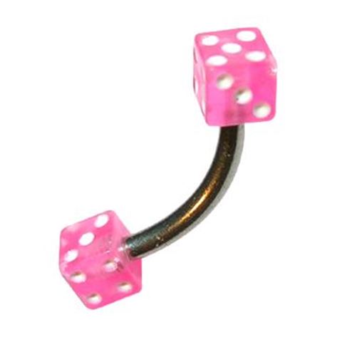 Micro-curved Barbell with polyester dices