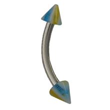 Micro-curved Barbell with Polyester cones