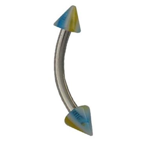 Micro-curved Barbell with Polyester cones