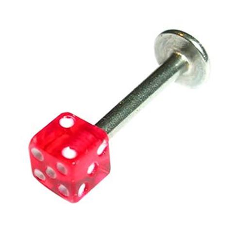 Labret with Polyester Dice