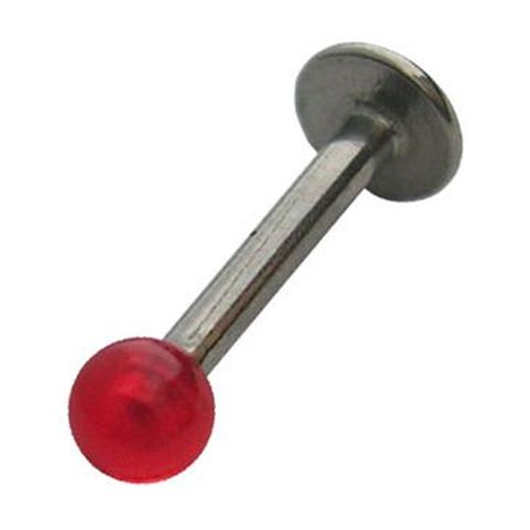 Labret with polyester ball