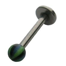 Labret with polyester ball