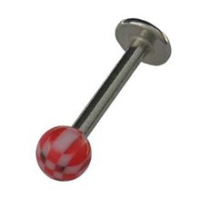 Labret with polyester ball