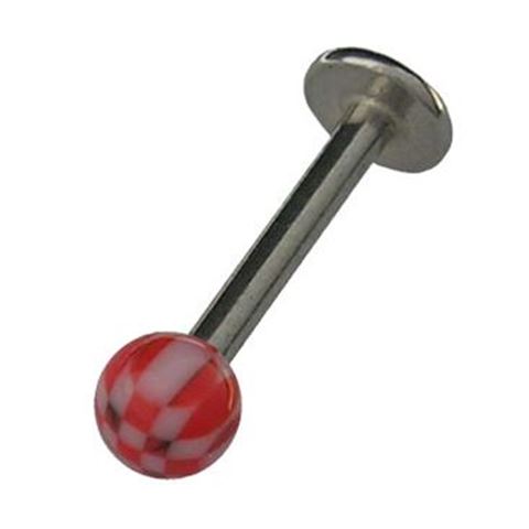 Labret with polyester ball