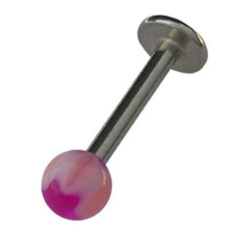 Labret with polyester ball