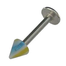 Polyester Labret with cone