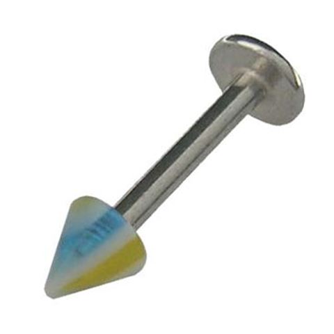 Polyester Labret with cone