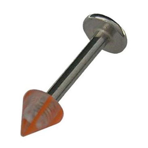 Polyester Labret with cone