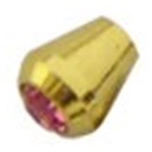 Cono dorado con joya