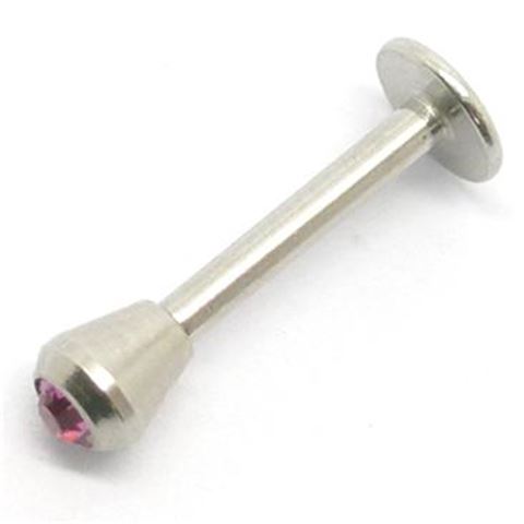 Labret con cono con joya