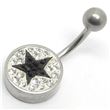 Belly Bar multi-jewelled Swarovski Crystal - STAR