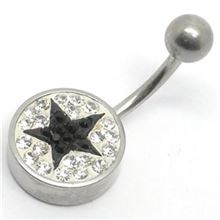 Belly Bar multi-jewelled Swarovski Crystal - STAR