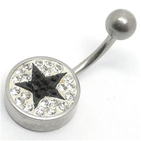 Belly Bar multi-jewelled Swarovski Crystal - STAR