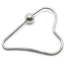 Bar-Closure-Ring with HEART shape