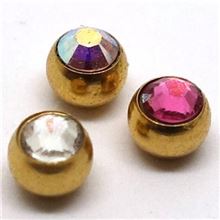 Bola joya anodizado oro