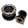 Threaded Flesh Tunnel Leopard