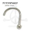 Raw titanium Ball Nostril