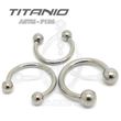 Raw Titanium Circular Barbell