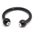 Black Steel Jeweled CBB