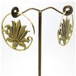 Brass EarRing LOTUS FLOWER