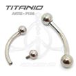 Titanium C-Barbell Internal Thread