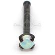 Black Steel Nose-Bone Opal